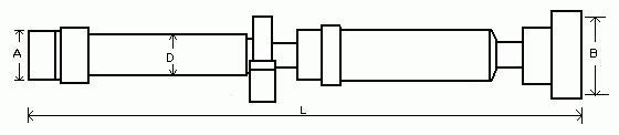 Arbre de transmission, entraînement essieux GKN ref. 28133